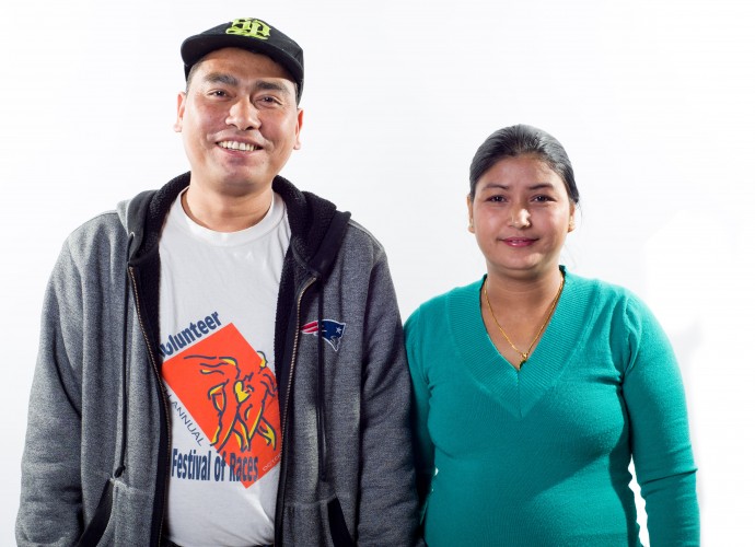 The Central New York Photo Club took portraits such as this one of Amber and Mangali Ranamagar at a worldwide Help Portrait event (help-portrait.com), part of “a global movement of photographers, hairstylists, and makeup artists using their time, tools, and expertise to give back to those in need.” Dec. 2012. Amber (Amara) means “immortal” in Nepali language. His family is growing and thriving in Utica. He appears in the next two photographs as well, as a young man in Bhutan before the conflict with the Bhutanese government. Photographer: CNY Photo Club.
