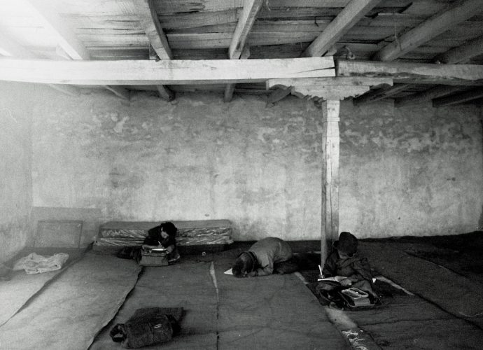 Even though Karsha monastery is the biggest and wealthiest in Zanskar, the school classroom conditions are basic (as of 2008). The rooms are not heated, and students traditionally sit and study on the floor. 