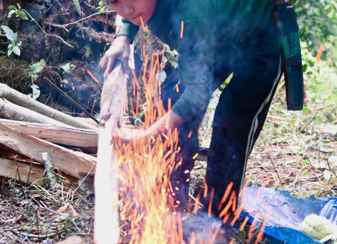 Sohang is a fifteen-year-old boy who has only been working in the goth for a few days. Aitamaan Limbu has already given him a lamb and has promised him an additional twenty thousand rupees at the end of a year’s work.